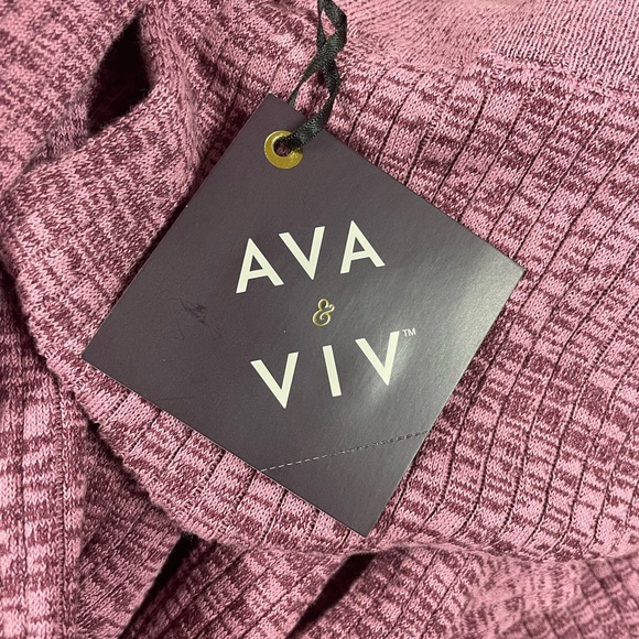 Mauve sweater leggings - Picture 2 of 10